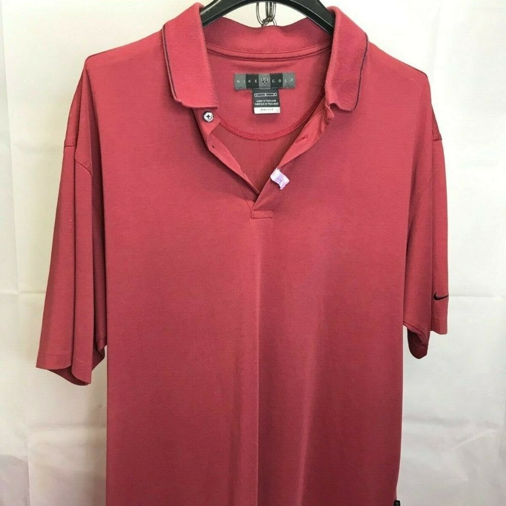 Nike Dri Fit Golf Polo Mens Size Large Shirt short